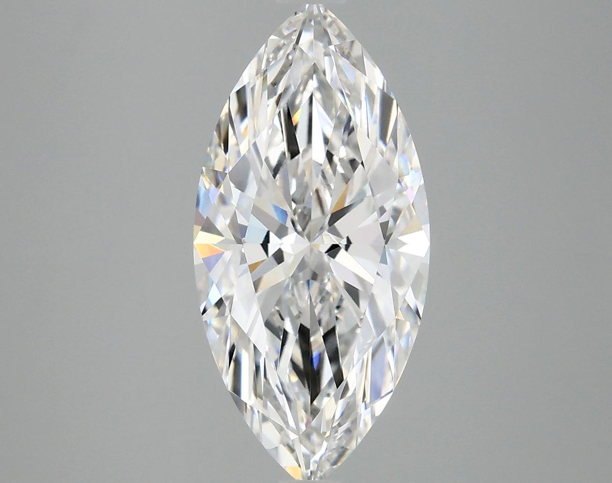 3.08 Carat Marquise Shaped Excellent Cut VVS2 IGI Certified Lab Grown Diamond
