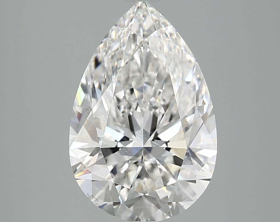 3.04 Carat Pear Shaped Excellent Cut VS2 IGI Certified Lab Grown Diamond
