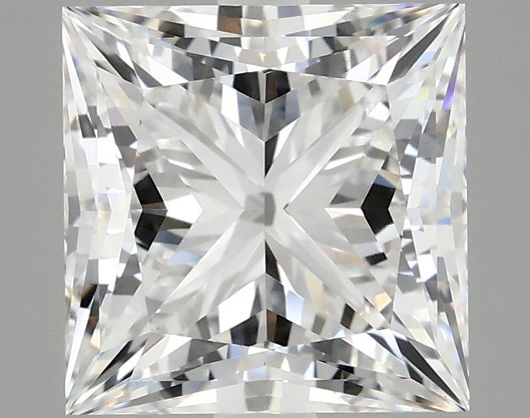 4.12 Carat Princess Shaped Ideal Cut VVS2 IGI Certified Lab Grown Diamond