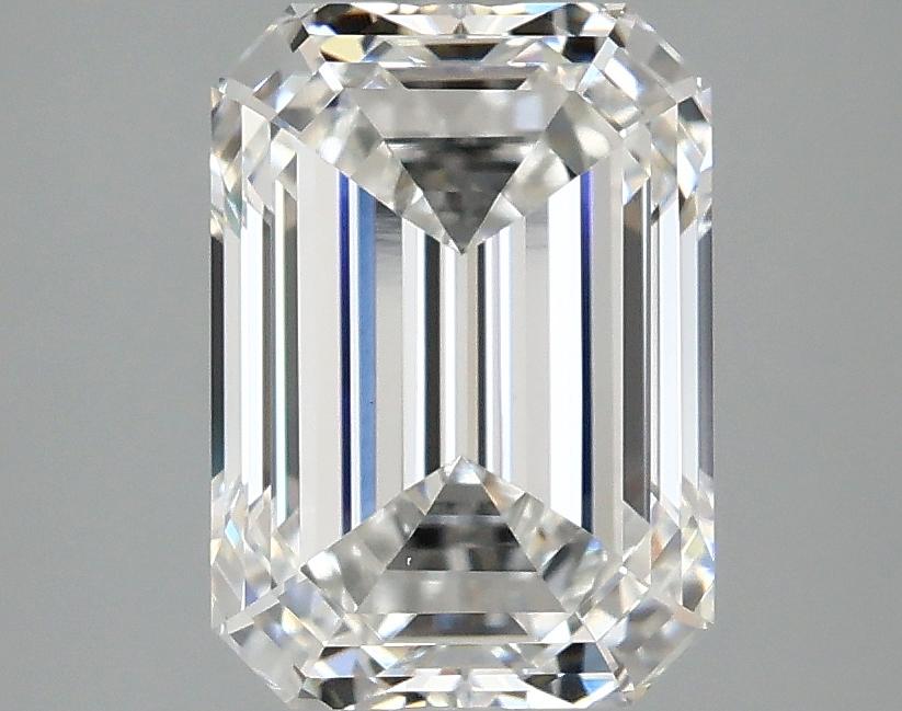 3.06 Carat Emerald Shaped Ideal Cut VVS2 IGI Certified Lab Grown Diamond