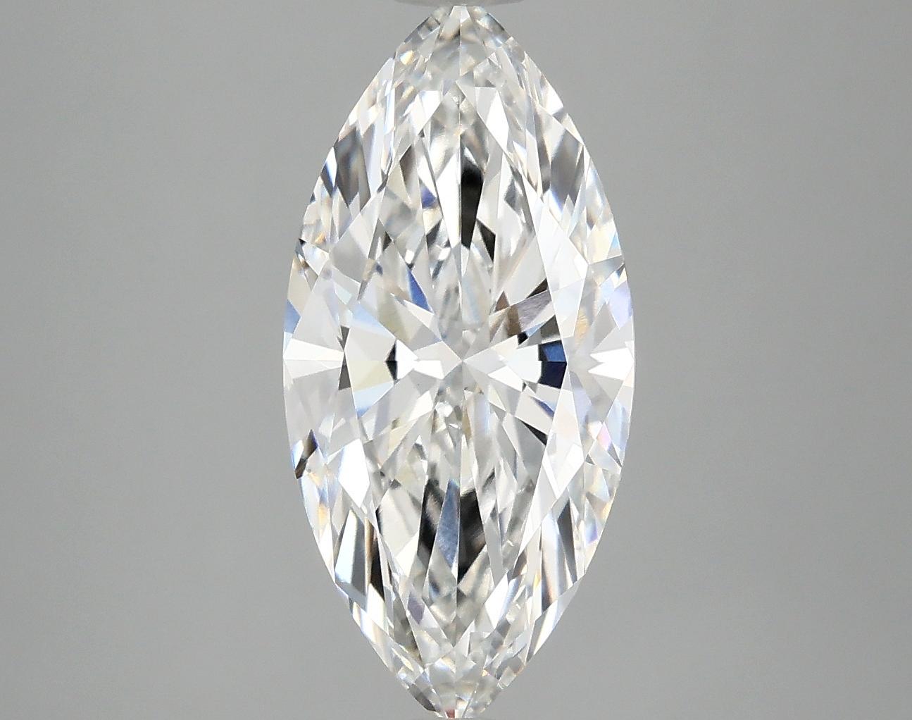 3.01 Carat Marquise Shaped Excellent Cut VVS2 IGI Certified Lab Grown Diamond