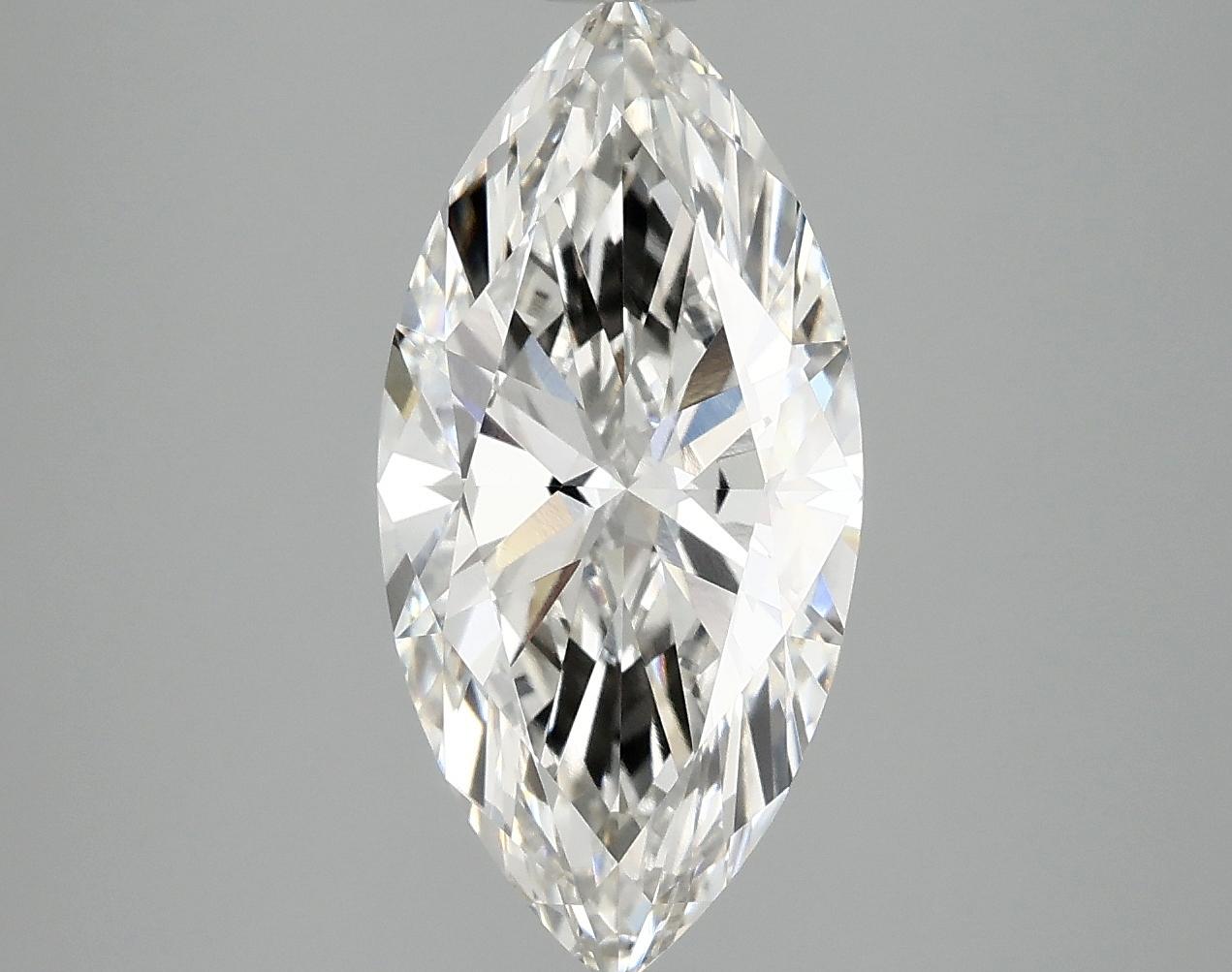 3.02 Carat Marquise Shaped Excellent Cut VVS2 IGI Certified Lab Grown Diamond