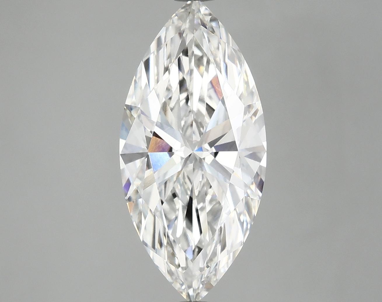 2.97 Carat Marquise Shaped Excellent Cut VVS2 IGI Certified Lab Grown Diamond