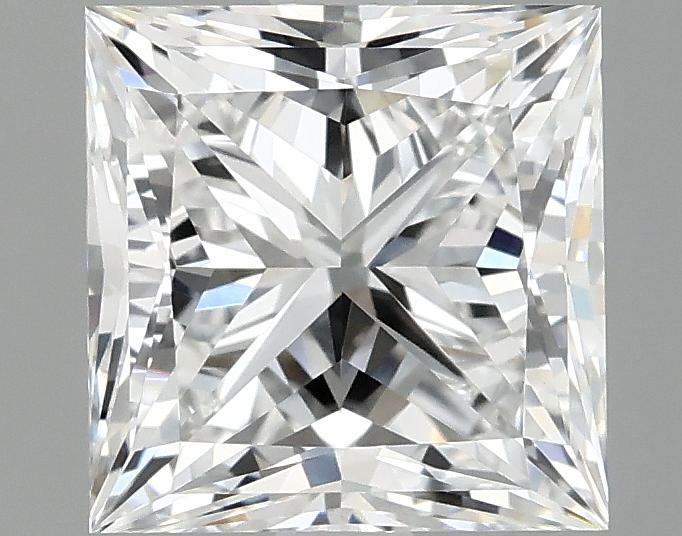 2.57 Carat Princess Shaped Ideal Cut VVS2 IGI Certified Lab Grown Diamond