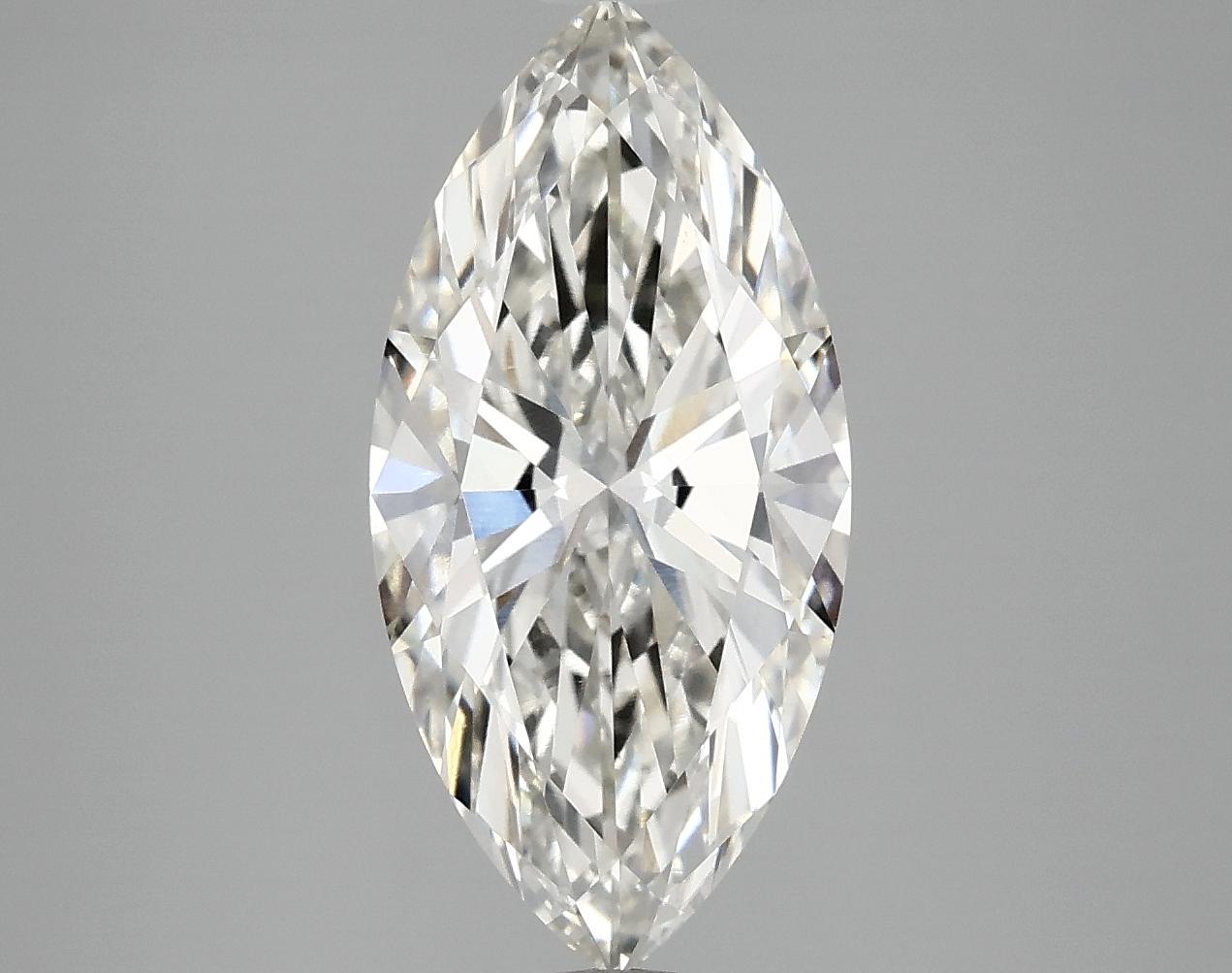 2.97 Carat Marquise Shaped Ideal Cut VVS2 IGI Certified Lab Grown Diamond
