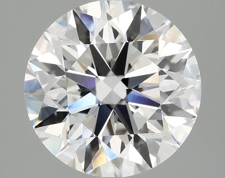 3.07 Carat Round Shaped Excellent Cut VVS2 IGI Certified Lab Grown Diamond