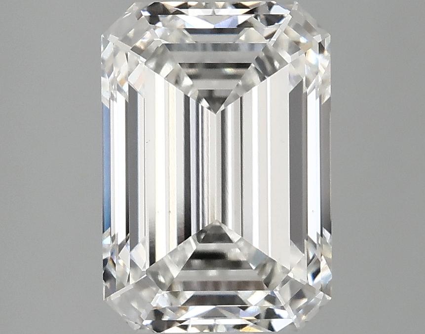 3.05 Carat Emerald Shaped Ideal Cut VVS2 IGI Certified Lab Grown Diamond