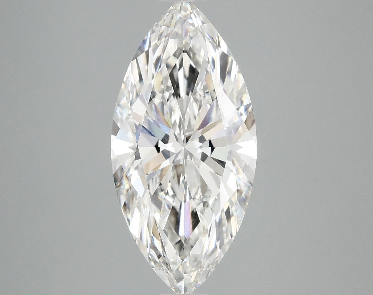 3.02 Carat Marquise Shaped Excellent Cut VVS2 IGI Certified Lab Grown Diamond