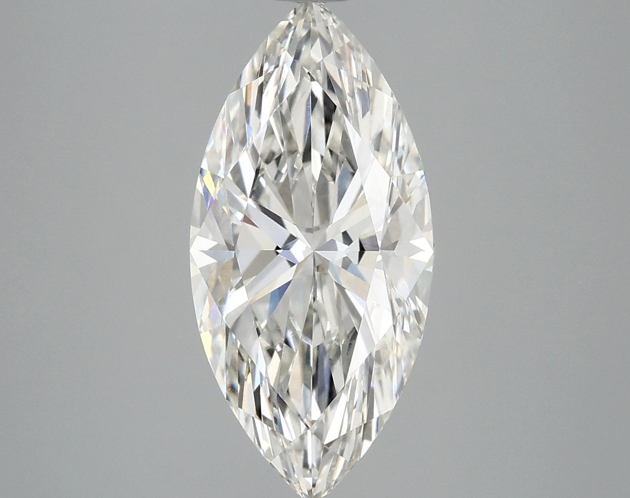 3.09 Carat Marquise Shaped Excellent Cut VVS2 IGI Certified Lab Grown Diamond