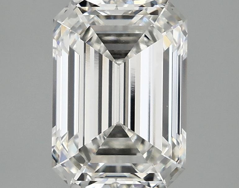 2.58 Carat Emerald Shaped Ideal Cut VVS2 IGI Certified Lab Grown Diamond