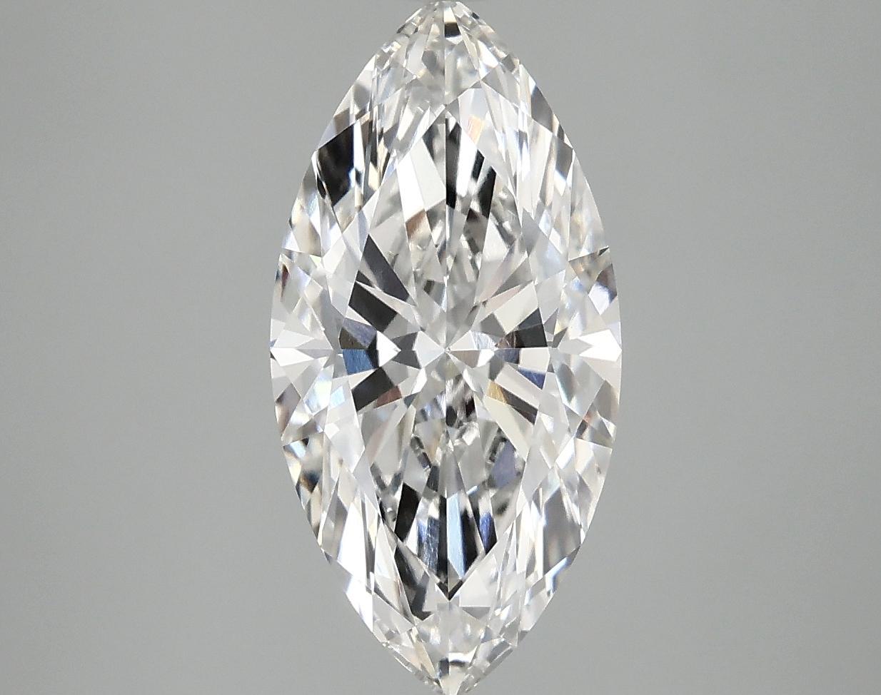 2.56 Carat Marquise Shaped Ideal Cut VVS2 IGI Certified Lab Grown Diamond