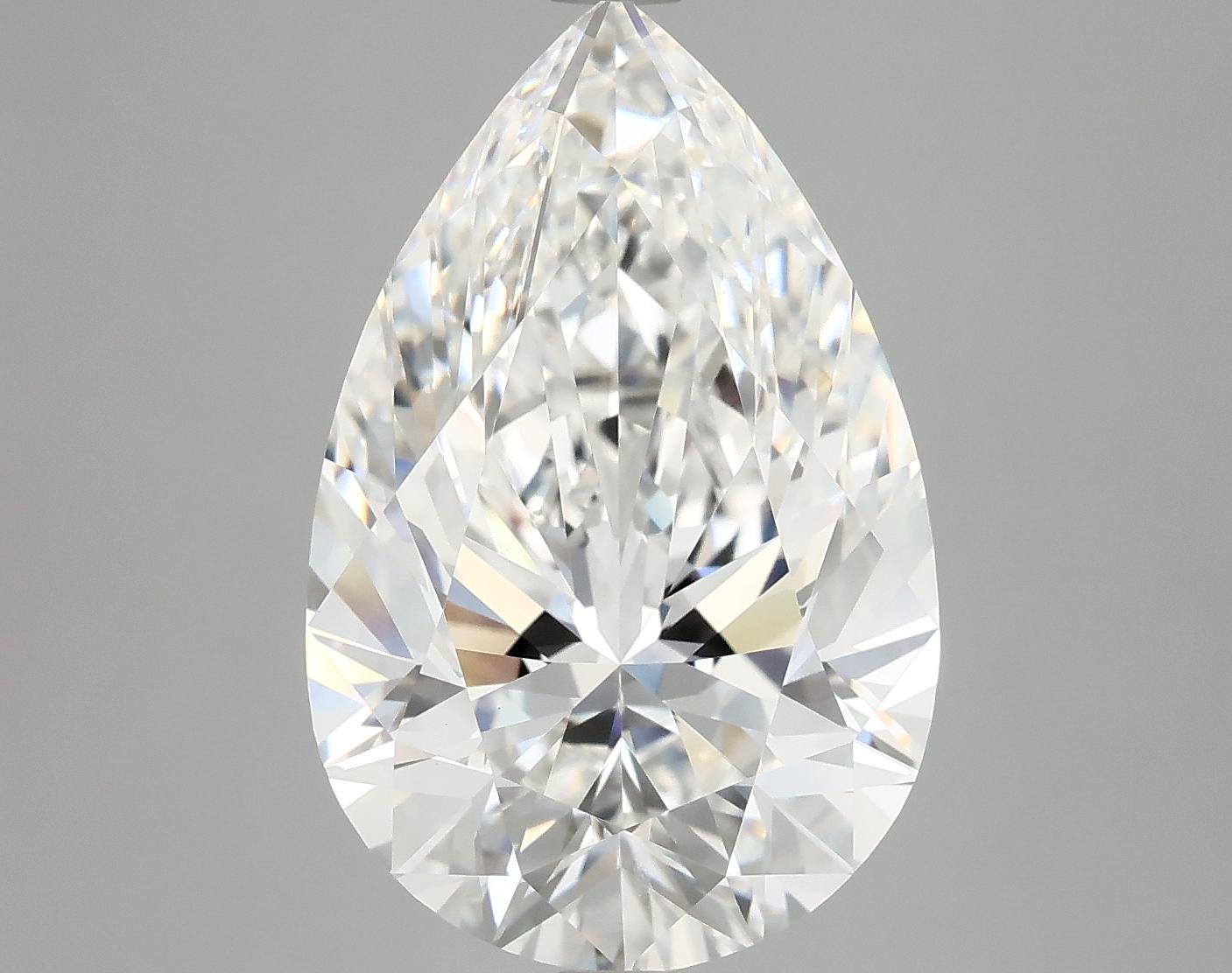 7.18 Carat Pear Shaped Ideal Cut VVS2 IGI Certified Lab Grown Diamond