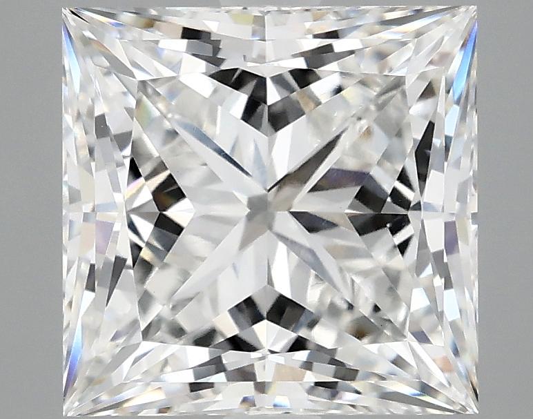 4.08 Carat Princess Shaped Ideal Cut VVS2 IGI Certified Lab Grown Diamond