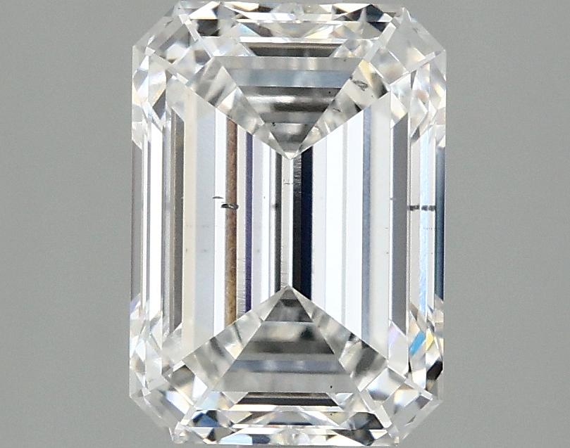 2.55 Carat Emerald Shaped Ideal Cut SI1 IGI Certified Lab Grown Diamond