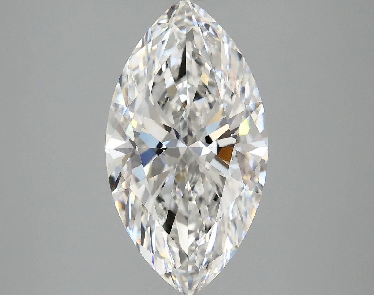 3.09 Carat Marquise Shaped Excellent Cut VVS2 IGI Certified Lab Grown Diamond