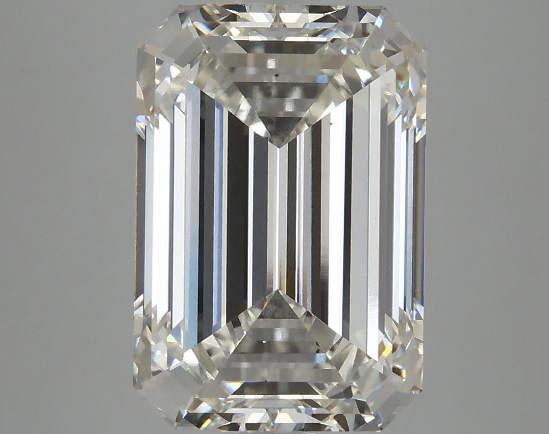 6.08 Carat Emerald Shaped Ideal Cut VS2 IGI Certified Lab Grown Diamond