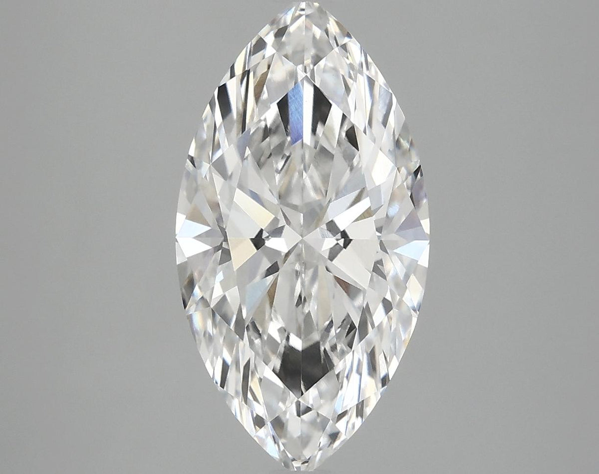 3.04 Carat Marquise Shaped Excellent Cut VVS2 IGI Certified Lab Grown Diamond
