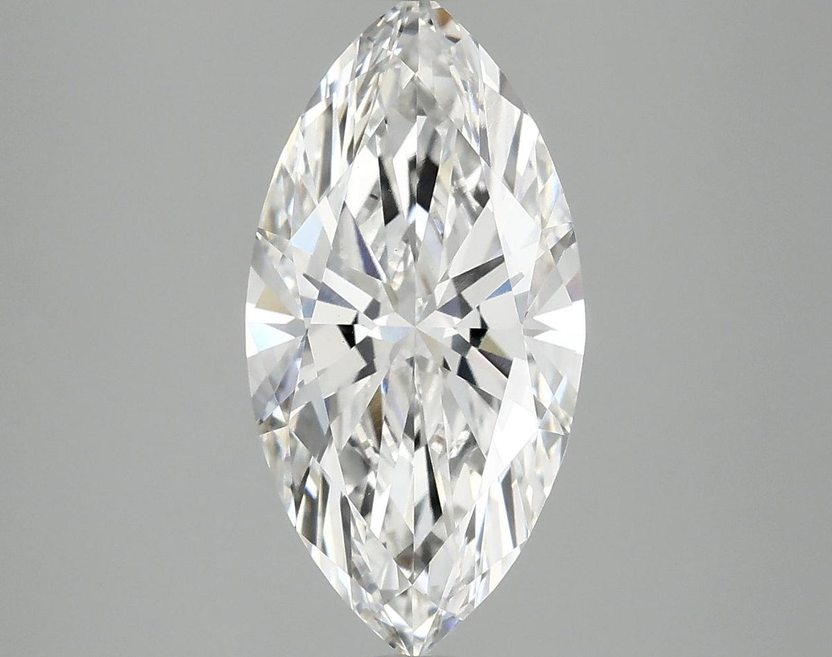 2.97 Carat Marquise Shaped Ideal Cut VVS2 IGI Certified Lab Grown Diamond