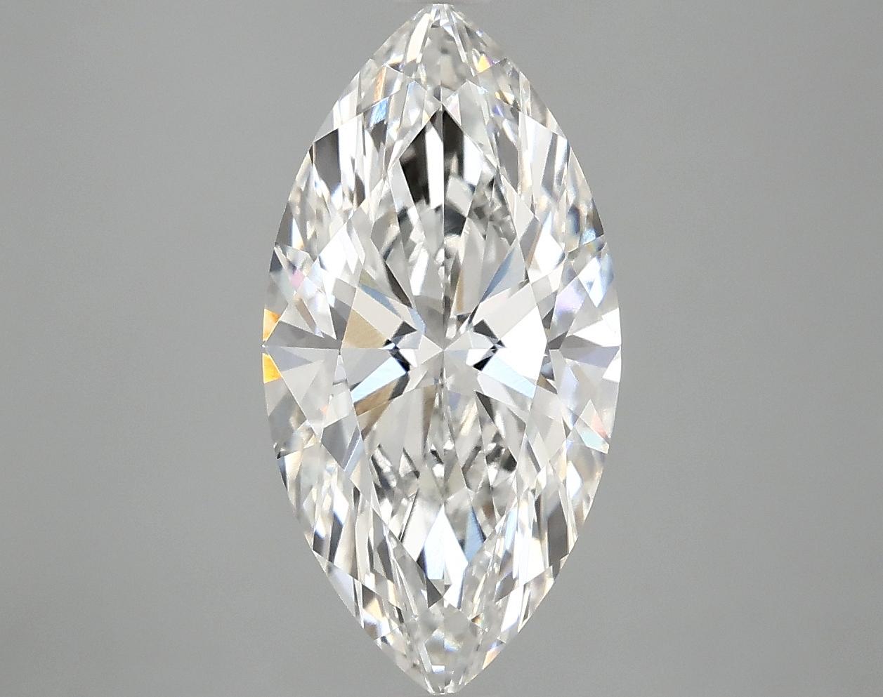 3.08 Carat Marquise Shaped Ideal Cut VVS2 IGI Certified Lab Grown Diamond