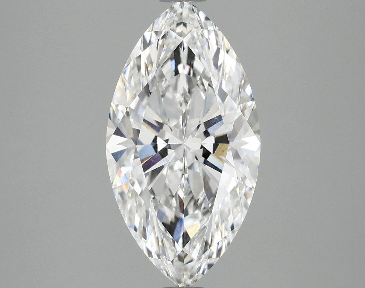 3.07 Carat Marquise Shaped Excellent Cut VVS2 IGI Certified Lab Grown Diamond