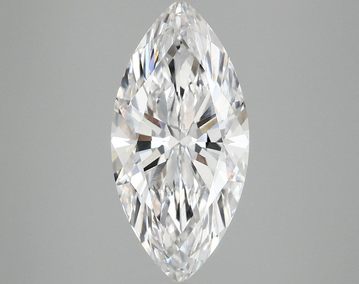 3.09 Carat Marquise Shaped Excellent Cut VVS2 IGI Certified Lab Grown Diamond