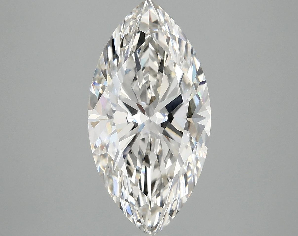 3.04 Carat Marquise Shaped Ideal Cut VVS2 IGI Certified Lab Grown Diamond