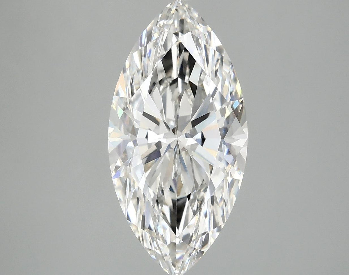 3.03 Carat Marquise Shaped Ideal Cut VVS2 IGI Certified Lab Grown Diamond