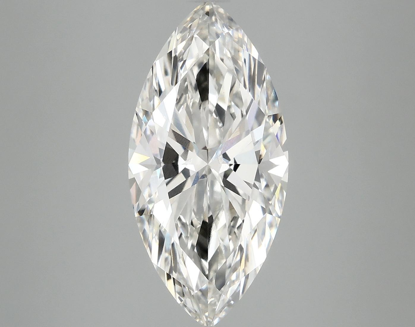 3.56 Carat Marquise Shaped Excellent Cut VVS2 IGI Certified Lab Grown Diamond
