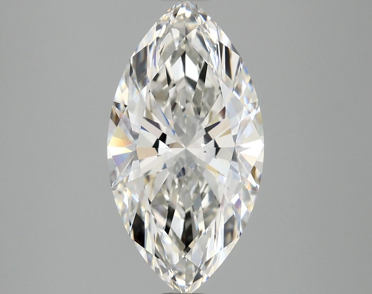 3.03 Carat Marquise Shaped Ideal Cut VVS2 IGI Certified Lab Grown Diamond