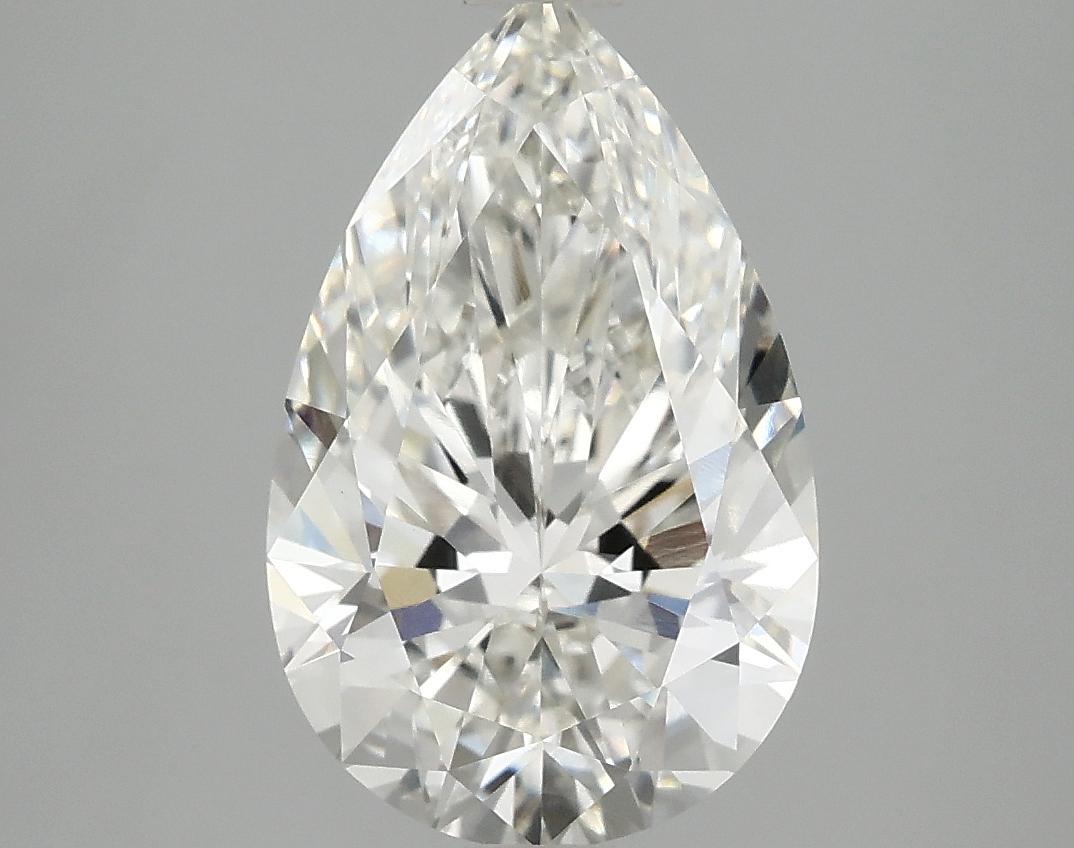 3.05 Carat Pear Shaped Ideal Cut VVS2 IGI Certified Lab Grown Diamond