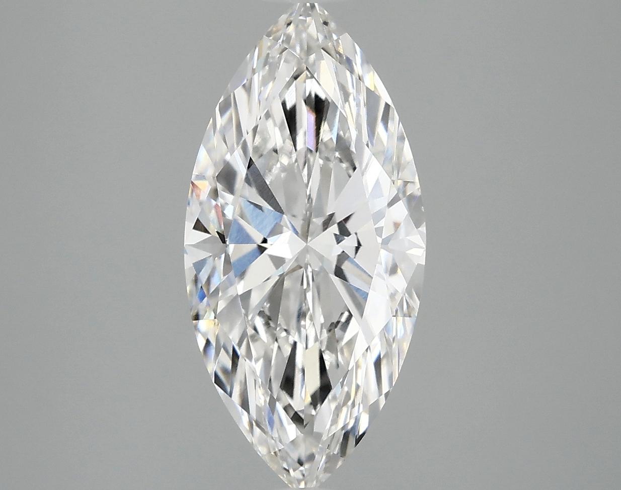2.45 Carat Marquise Shaped Excellent Cut VS1 IGI Certified Lab Grown Diamond