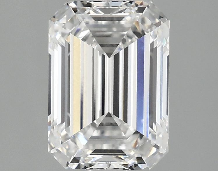2.02 Carat Emerald Shaped Ideal Cut VVS2 IGI Certified Lab Grown Diamond