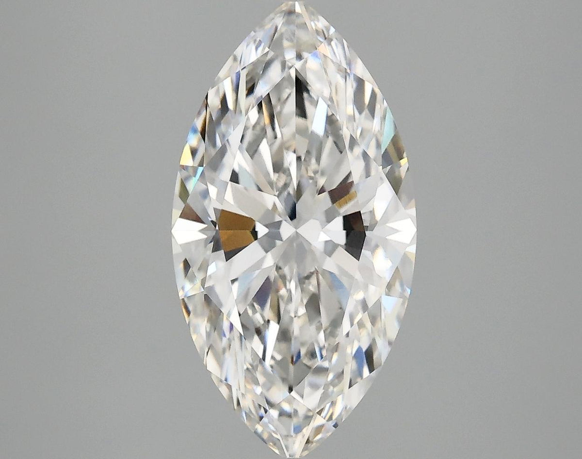 3.05 Carat Marquise Shaped Excellent Cut VVS2 IGI Certified Lab Grown Diamond