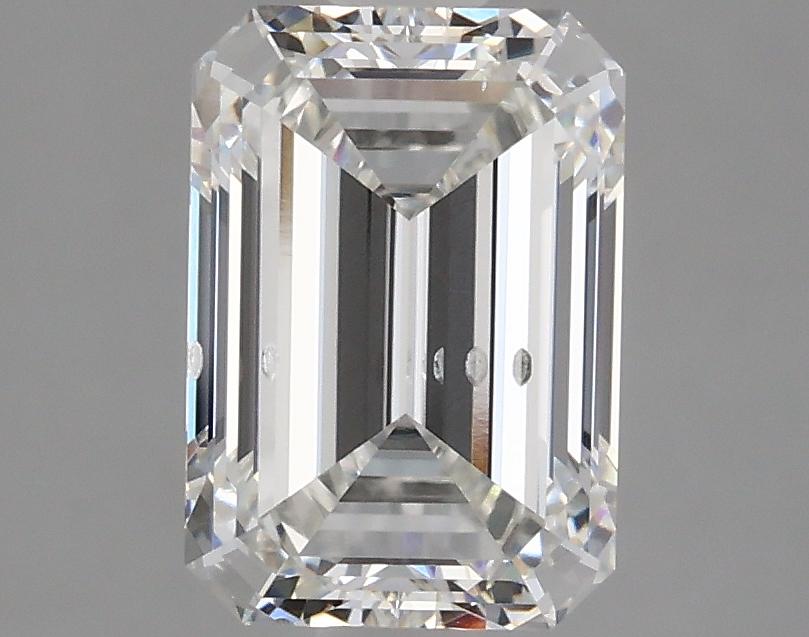2.49 Carat Emerald Shaped Ideal Cut SI1 IGI Certified Lab Grown Diamond