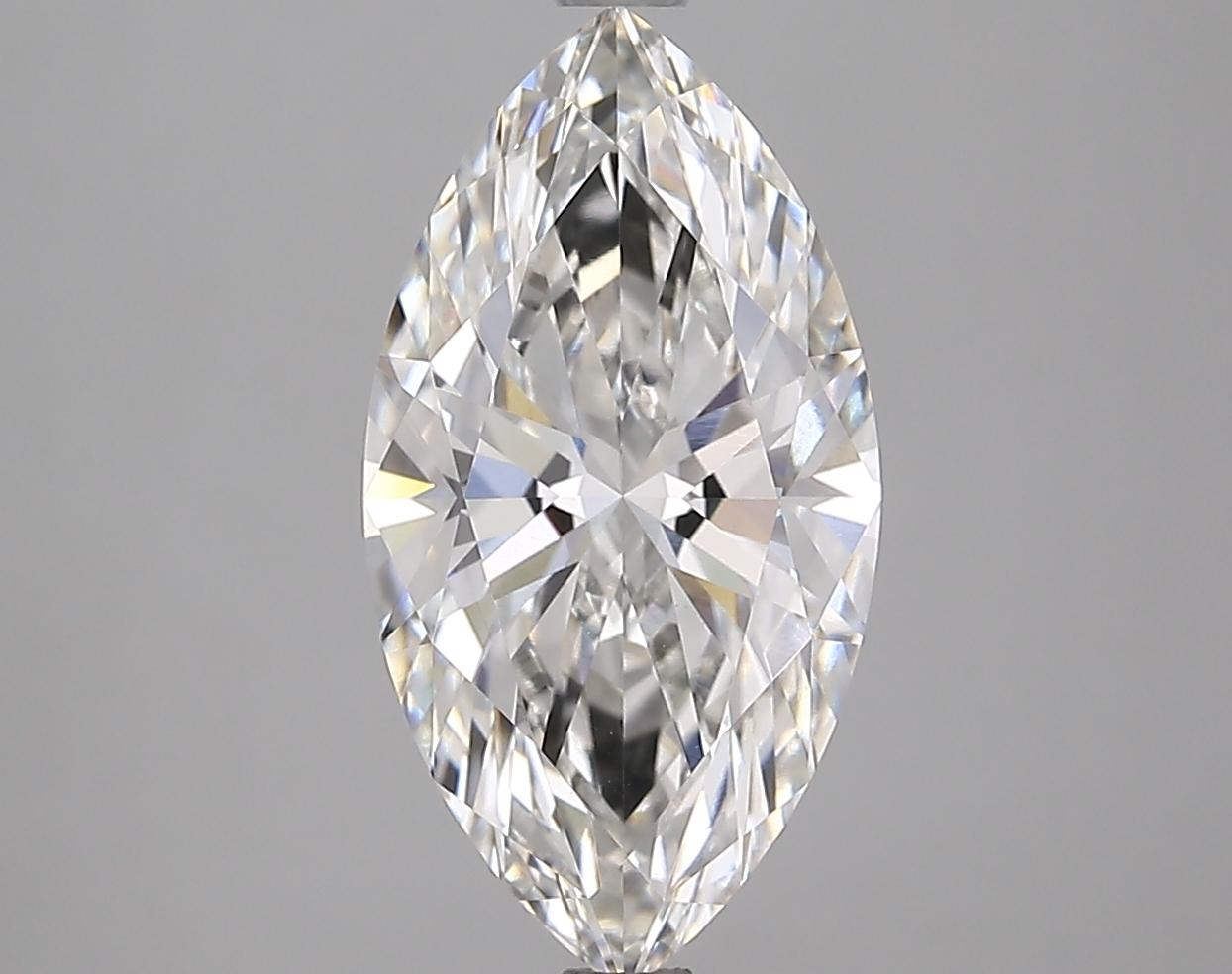 3.06 Carat Marquise Shaped Ideal Cut VVS2 IGI Certified Lab Grown Diamond
