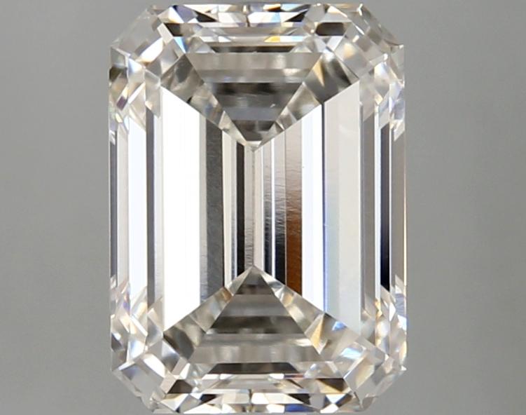 3.08 Carat Emerald Shaped Excellent Cut VVS2 IGI Certified Lab Grown Diamond
