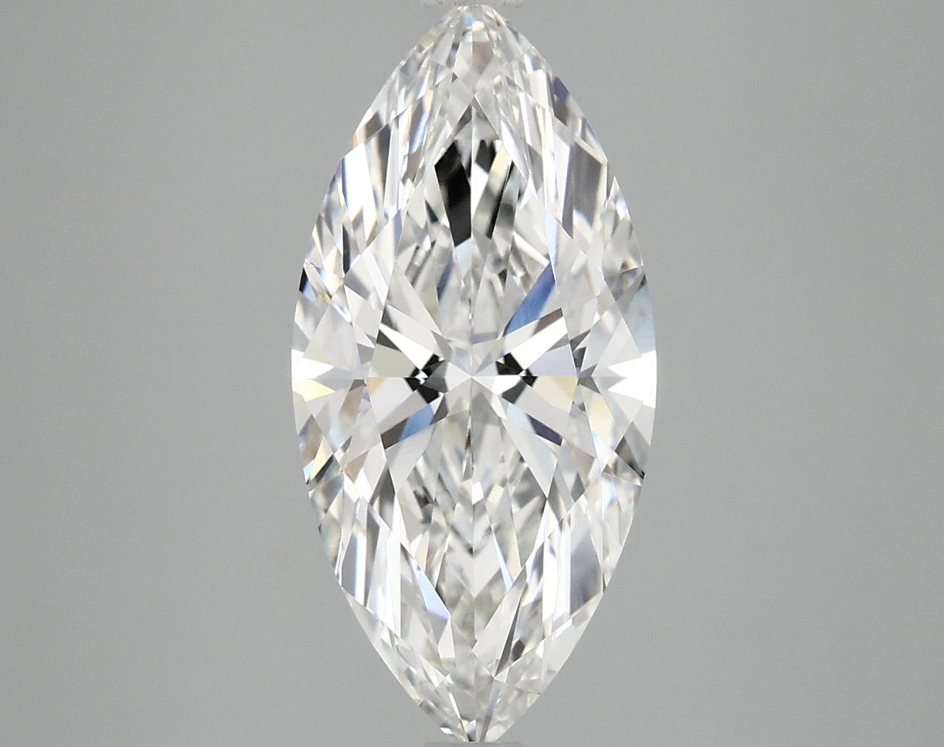 3.03 Carat Marquise Shaped Excellent Cut VVS2 IGI Certified Lab Grown Diamond