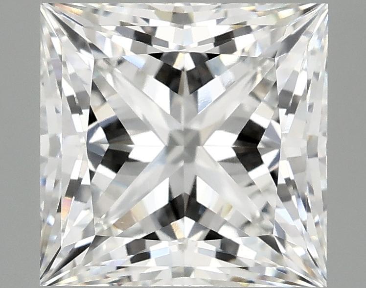 4.09 Carat Princess Shaped Ideal Cut VVS2 IGI Certified Lab Grown Diamond