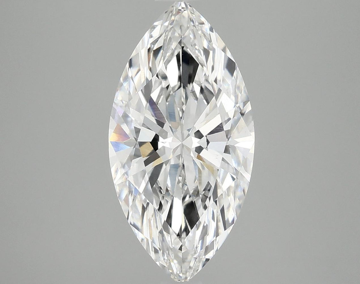 3.09 Carat Marquise Shaped Ideal Cut VVS2 IGI Certified Lab Grown Diamond