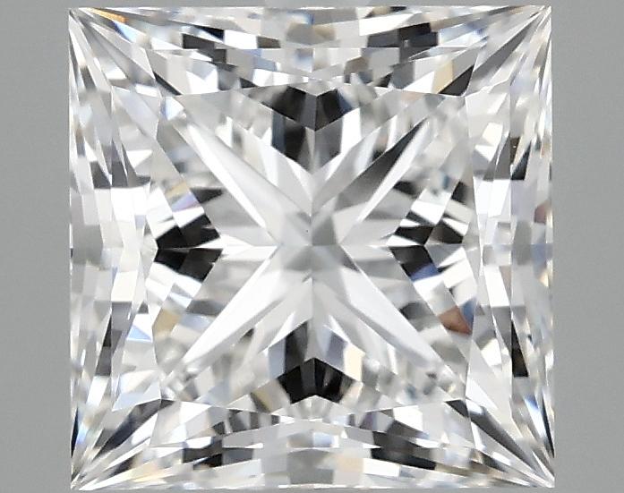 3.05 Carat Princess Shaped Ideal Cut VVS2 IGI Certified Lab Grown Diamond