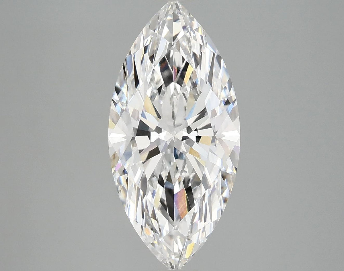 3.06 Carat Marquise Shaped Excellent Cut VVS2 IGI Certified Lab Grown Diamond