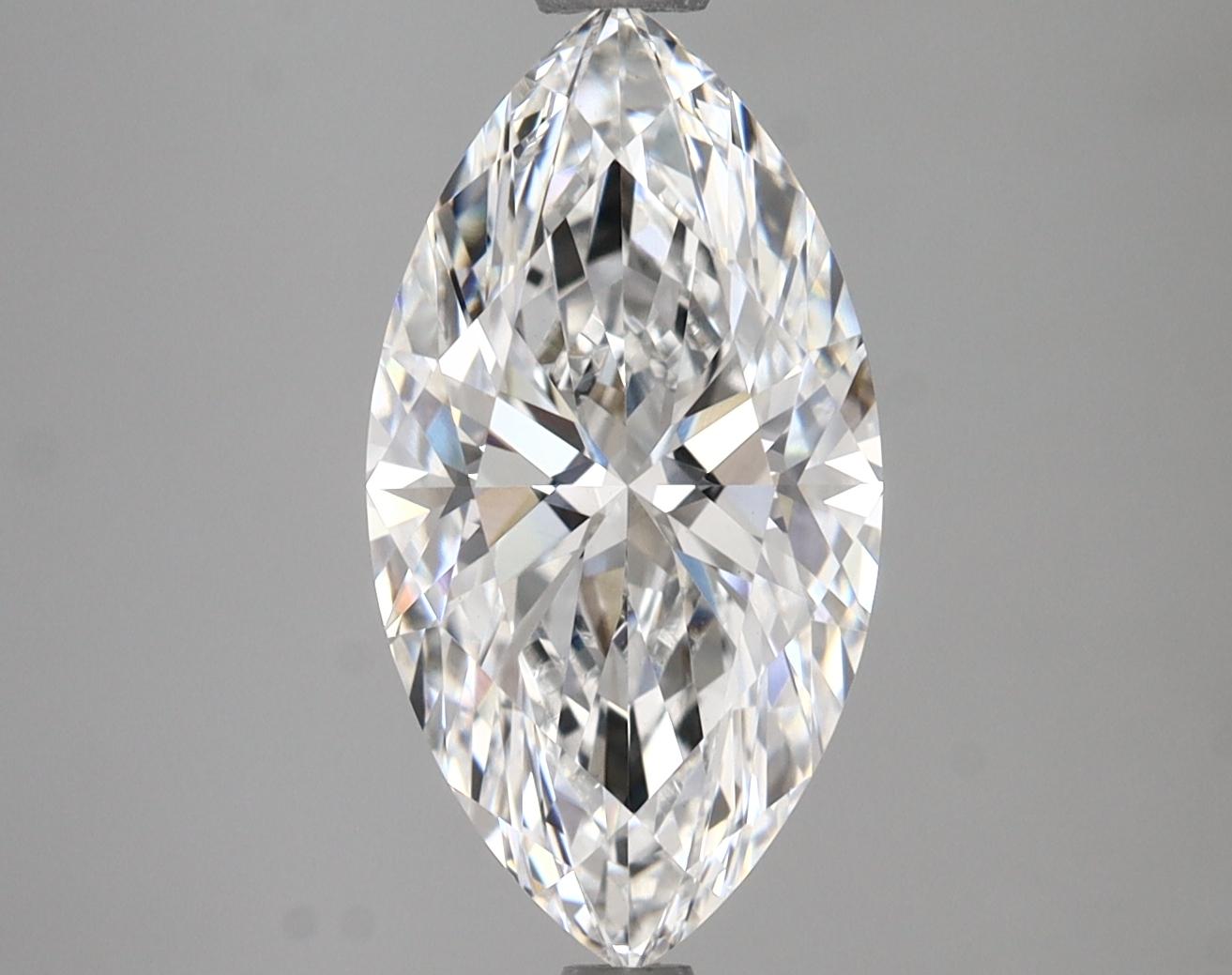 3.02 Carat Marquise Shaped Excellent Cut VVS2 IGI Certified Lab Grown Diamond