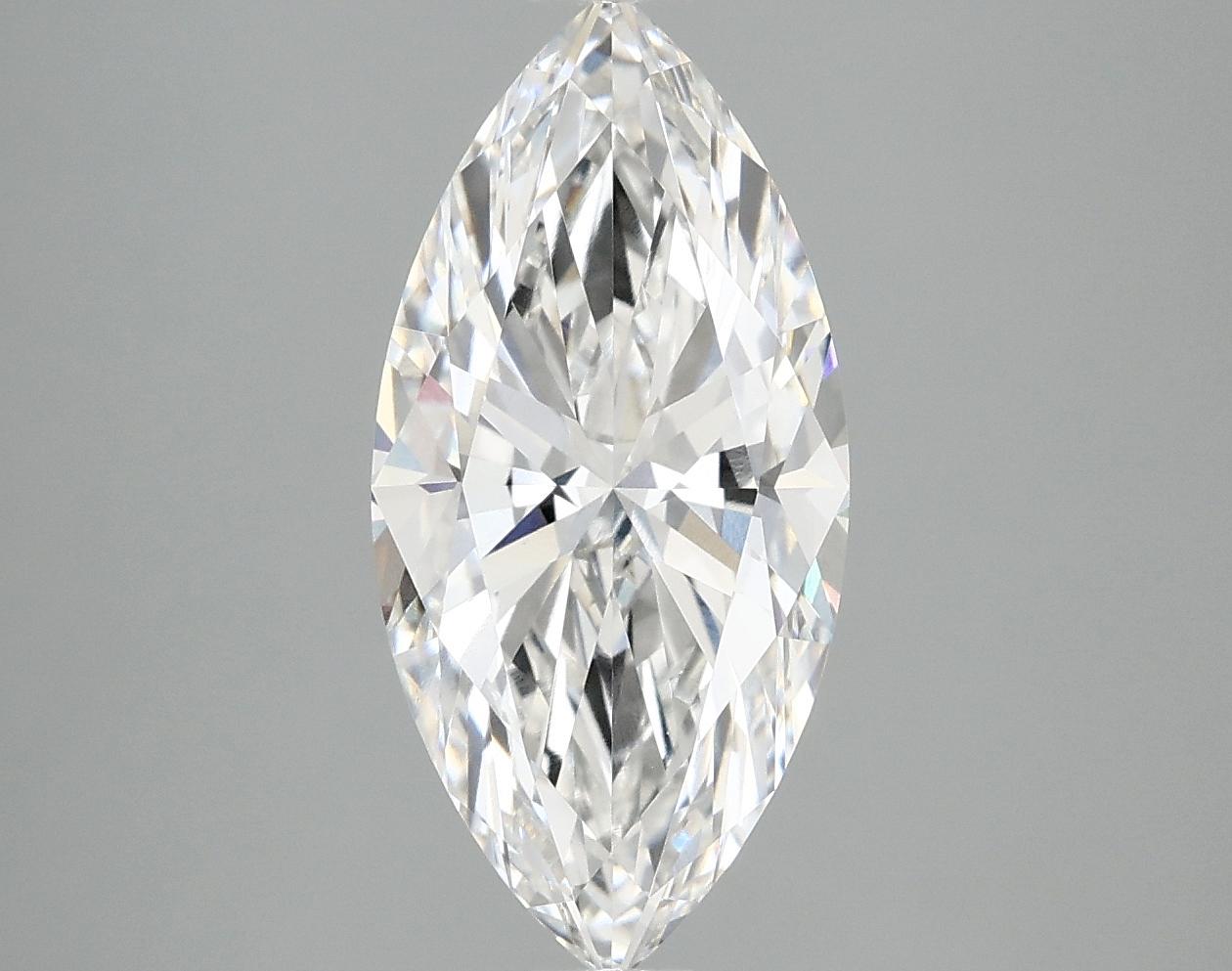 2.98 Carat Marquise Shaped Excellent Cut VVS2 IGI Certified Lab Grown Diamond