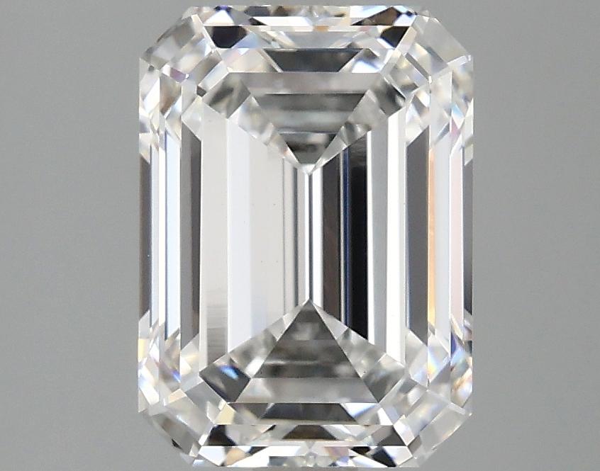 3.03 Carat Emerald Shaped Excellent Cut VVS2 IGI Certified Lab Grown Diamond