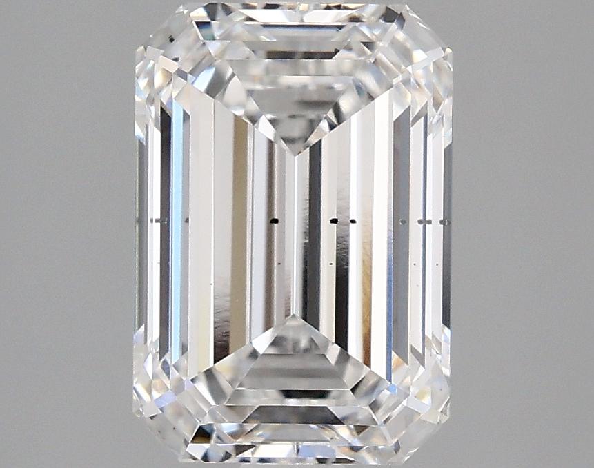 2.58 Carat Emerald Shaped Ideal Cut SI1 IGI Certified Lab Grown Diamond