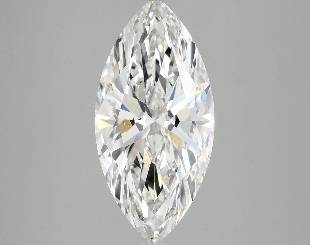 2.58 Carat Marquise Shaped Excellent Cut VVS2 IGI Certified Lab Grown Diamond