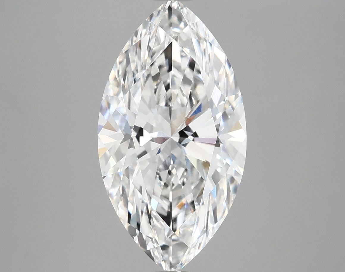 3.08 Carat Marquise Shaped Excellent Cut VVS2 IGI Certified Lab Grown Diamond