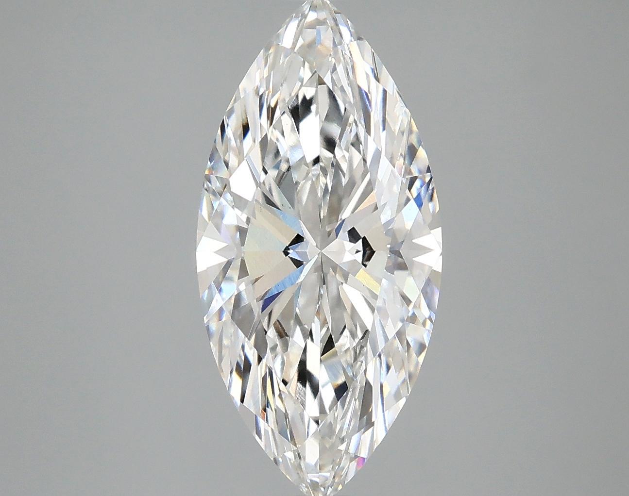 3.08 Carat Marquise Shaped Excellent Cut VS1 IGI Certified Lab Grown Diamond