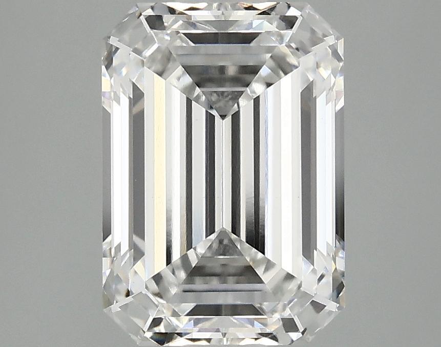 3.09 Carat Emerald Shaped Ideal Cut VVS2 IGI Certified Lab Grown Diamond