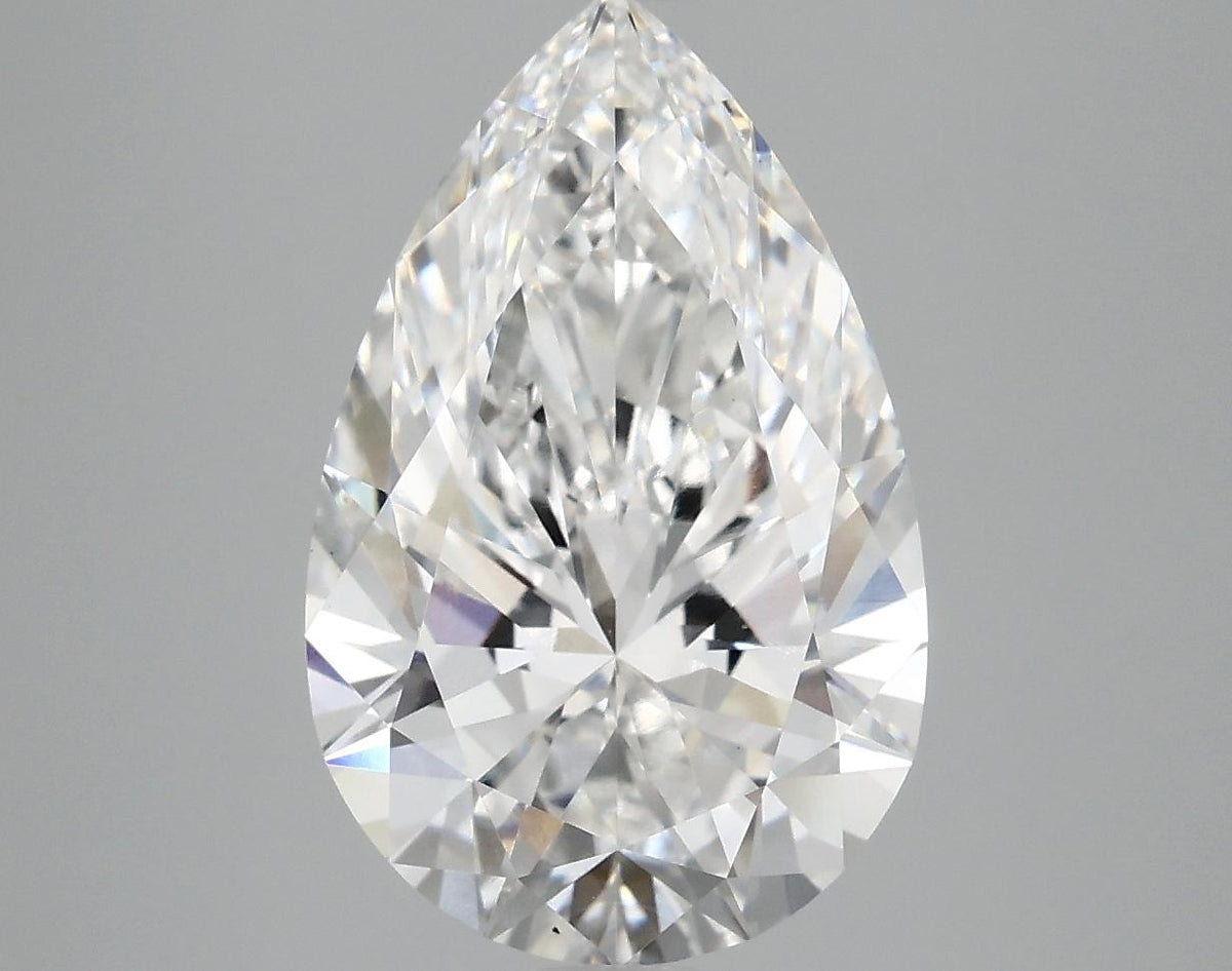 4.05 Carat Pear Shaped Ideal Cut VS1 IGI Certified Lab Grown Diamond